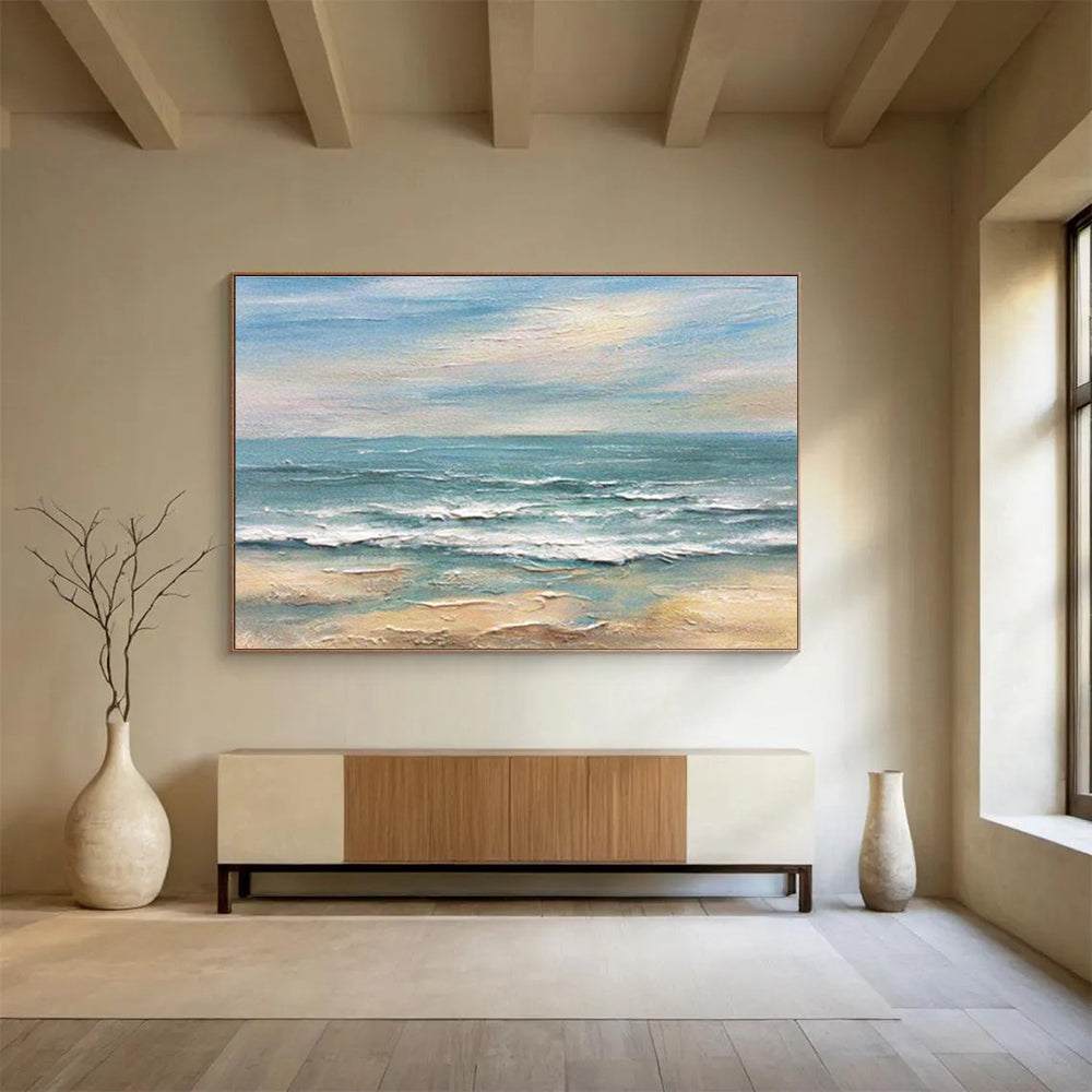 coastal seaside abstract painting design 4